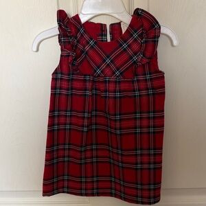 H&M Red Plaid Sleeveless Kids Top for 9 months
